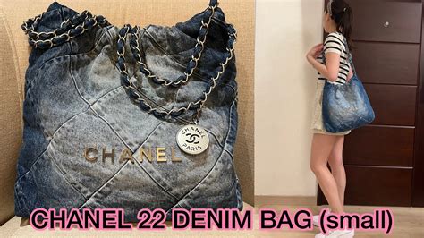 chanel 22 large|chanel denim bag 2022.